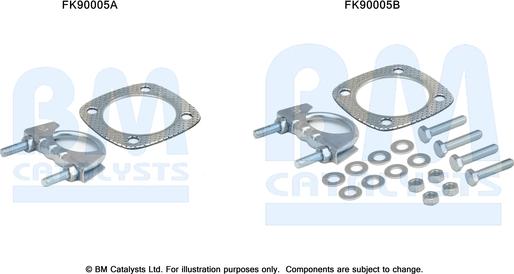 BM Catalysts FK90005 - Kit montaggio, Catalizzatore autozon.pro