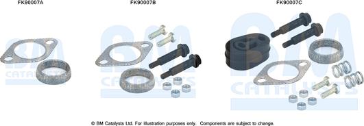 BM Catalysts FK90007 - Kit montaggio, Catalizzatore autozon.pro