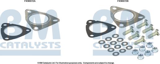 BM Catalysts FK90072 - Kit montaggio, Catalizzatore autozon.pro