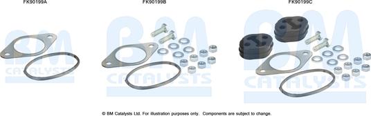 BM Catalysts FK90199 - Kit montaggio, Catalizzatore autozon.pro