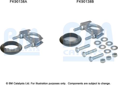 BM Catalysts FK90138 - Kit montaggio, Catalizzatore autozon.pro