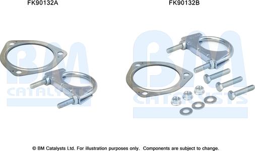 BM Catalysts FK90132 - Kit montaggio, Catalizzatore autozon.pro