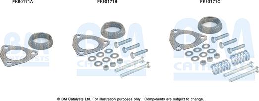 BM Catalysts FK90171 - Kit montaggio, Catalizzatore autozon.pro