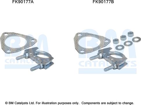 BM Catalysts FK90177 - Kit montaggio, Catalizzatore autozon.pro