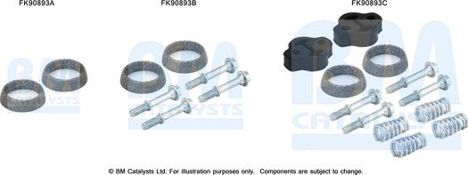 BM Catalysts FK90893 - Kit montaggio, Catalizzatore autozon.pro