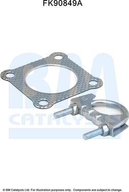 BM Catalysts FK90849 - Kit montaggio, Catalizzatore autozon.pro