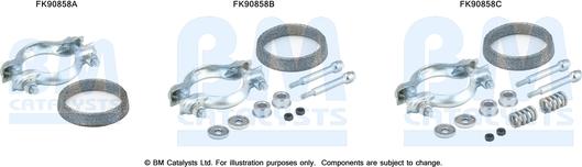 BM Catalysts FK90858 - Kit montaggio, Catalizzatore autozon.pro