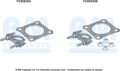 BM Catalysts FK90826 - Kit montaggio, Catalizzatore autozon.pro