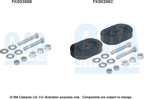 BM Catalysts FK90396 - Kit montaggio, Catalizzatore autozon.pro