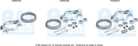 BM Catalysts FK90353 - Kit montaggio, Catalizzatore autozon.pro