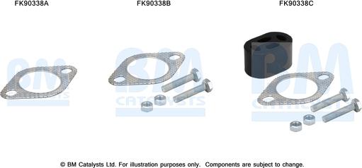 BM Catalysts FK90338 - Kit montaggio, Catalizzatore autozon.pro