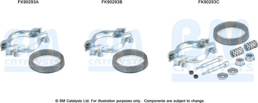 BM Catalysts FK90293 - Kit montaggio, Catalizzatore autozon.pro