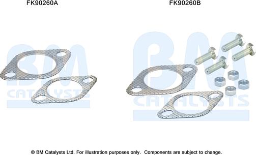 BM Catalysts FK90260 - Kit montaggio, Catalizzatore autozon.pro