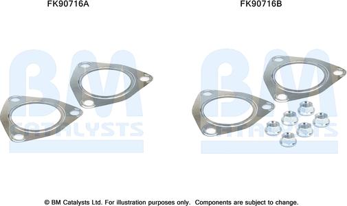 BM Catalysts FK90716 - Kit montaggio, Catalizzatore autozon.pro