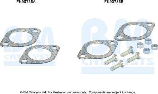 BM Catalysts FK90736 - Kit montaggio, Catalizzatore autozon.pro