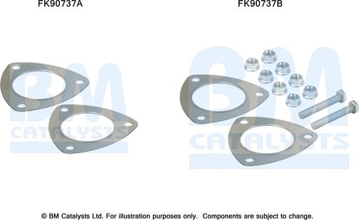 BM Catalysts FK90737 - Kit montaggio, Catalizzatore autozon.pro