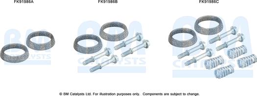 BM Catalysts FK91986 - Kit montaggio, Catalizzatore autozon.pro