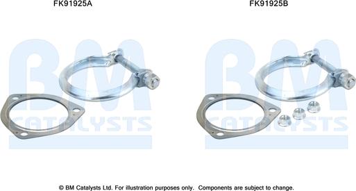 BM Catalysts FK91925 - Kit montaggio, Catalizzatore autozon.pro