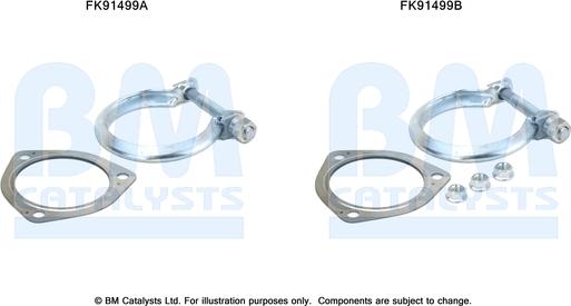 BM Catalysts FK91499 - Kit montaggio, Catalizzatore autozon.pro