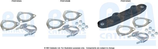 BM Catalysts FK91454 - Kit montaggio, Catalizzatore autozon.pro