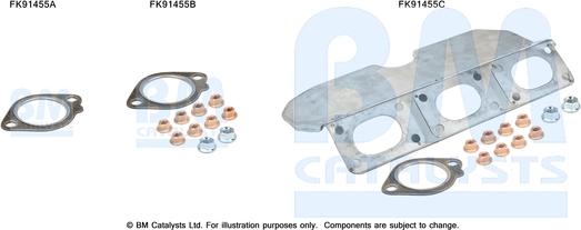 BM Catalysts FK91455 - Kit montaggio, Catalizzatore autozon.pro