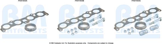 BM Catalysts FK91403 - Kit montaggio, Catalizzatore autozon.pro