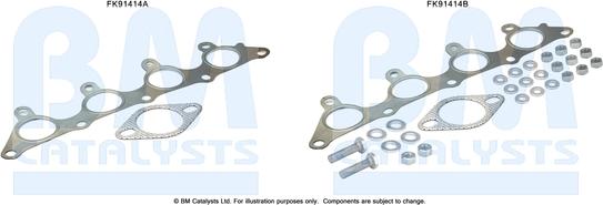 BM Catalysts FK91414 - Kit montaggio, Catalizzatore autozon.pro