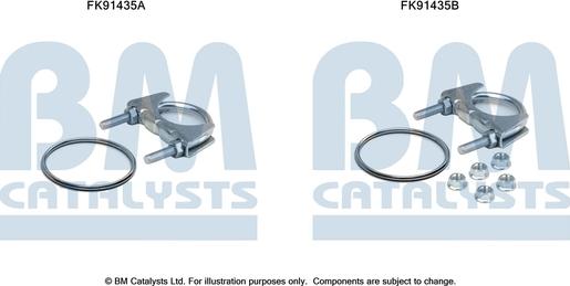 BM Catalysts FK91435 - Kit montaggio, Catalizzatore autozon.pro