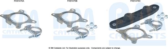 BM Catalysts FK91475 - Kit montaggio, Catalizzatore autozon.pro