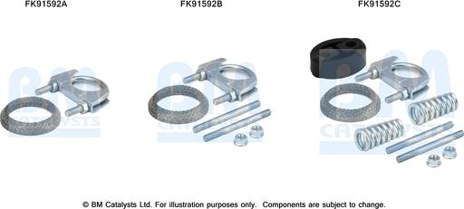 BM Catalysts FK91592 - Kit montaggio, Catalizzatore autozon.pro