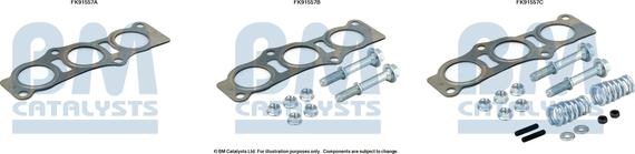 BM Catalysts FK91557 - Kit montaggio, Catalizzatore autozon.pro