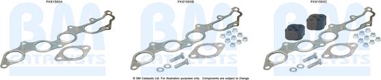 BM Catalysts FK91560 - Kit montaggio, Catalizzatore autozon.pro