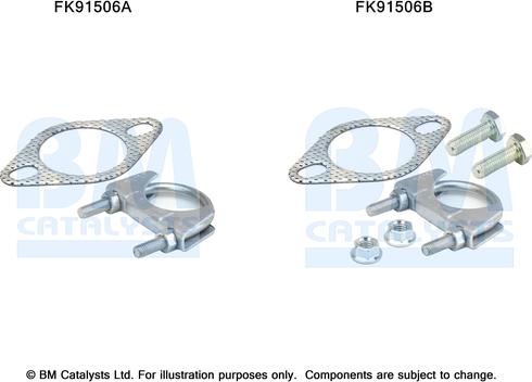 BM Catalysts FK91506 - Kit montaggio, Catalizzatore autozon.pro