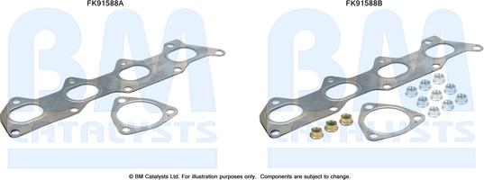 BM Catalysts FK91588 - Kit montaggio, Catalizzatore autozon.pro