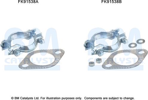 BM Catalysts FK91538 - Kit montaggio, Catalizzatore autozon.pro