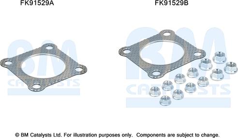 BM Catalysts FK91529 - Kit montaggio, Catalizzatore autozon.pro