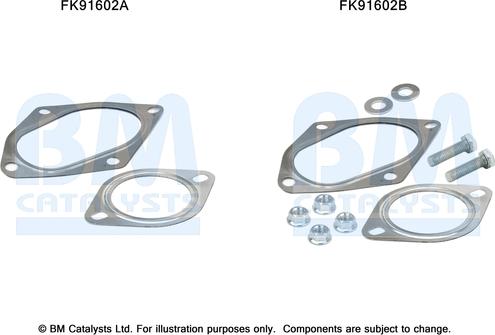 BM Catalysts FK91602 - Kit montaggio, Catalizzatore autozon.pro