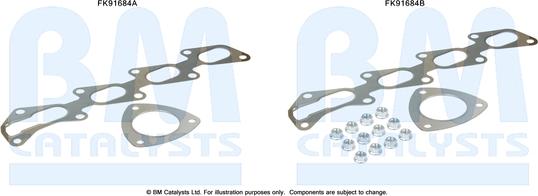 BM Catalysts FK91684 - Kit montaggio, Catalizzatore autozon.pro