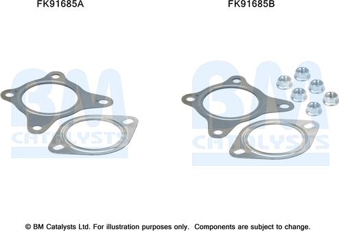 BM Catalysts FK91685 - Kit montaggio, Catalizzatore autozon.pro