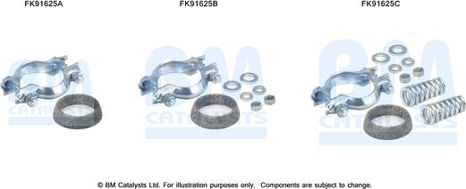 BM Catalysts FK91625 - Kit montaggio, Catalizzatore autozon.pro