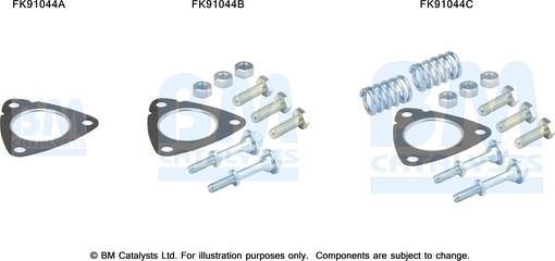 BM Catalysts FK91044 - Kit montaggio, Catalizzatore autozon.pro