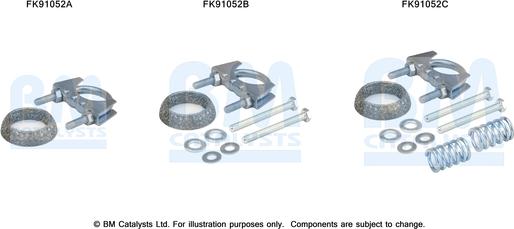 BM Catalysts FK91052 - Kit montaggio, Catalizzatore autozon.pro