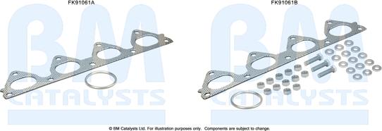 BM Catalysts FK91061 - Kit montaggio, Catalizzatore autozon.pro