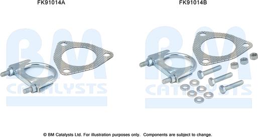 BM Catalysts FK91014 - Kit montaggio, Catalizzatore autozon.pro