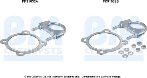 BM Catalysts FK91032 - Kit montaggio, Catalizzatore autozon.pro