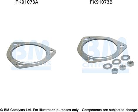 BM Catalysts FK91073 - Kit montaggio, Catalizzatore autozon.pro