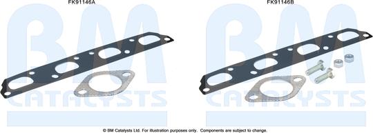 BM Catalysts FK91146 - Kit montaggio, Catalizzatore autozon.pro