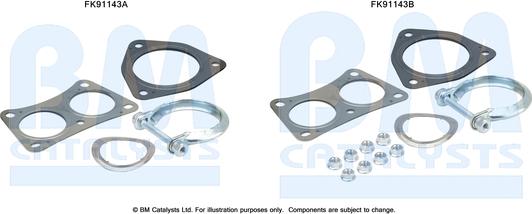 BM Catalysts FK91143 - Kit montaggio, Catalizzatore autozon.pro