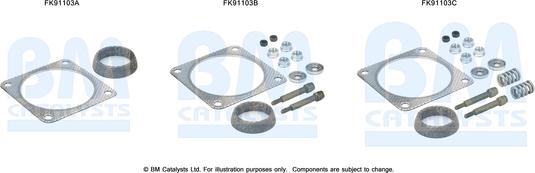 BM Catalysts FK91103 - Kit montaggio, Catalizzatore autozon.pro