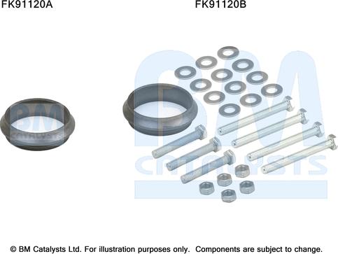 BM Catalysts FK91120 - Kit montaggio, Catalizzatore autozon.pro